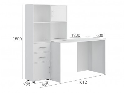 Бюро с надстройка KC-05 (нимфея алба)